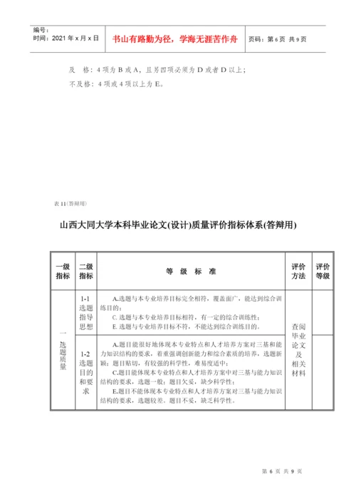 农学院毕业论文质量评价细则.docx