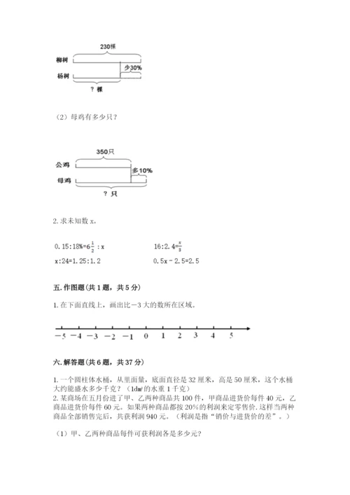 兴化市六年级下册数学期末测试卷word.docx