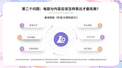 简约水彩风大学生毕业就业指导培训ppt模板