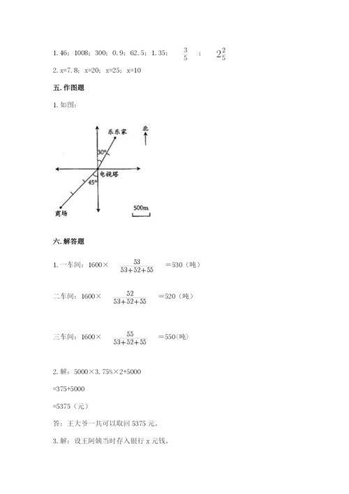 酒泉地区小升初数学测试卷及1套完整答案.docx