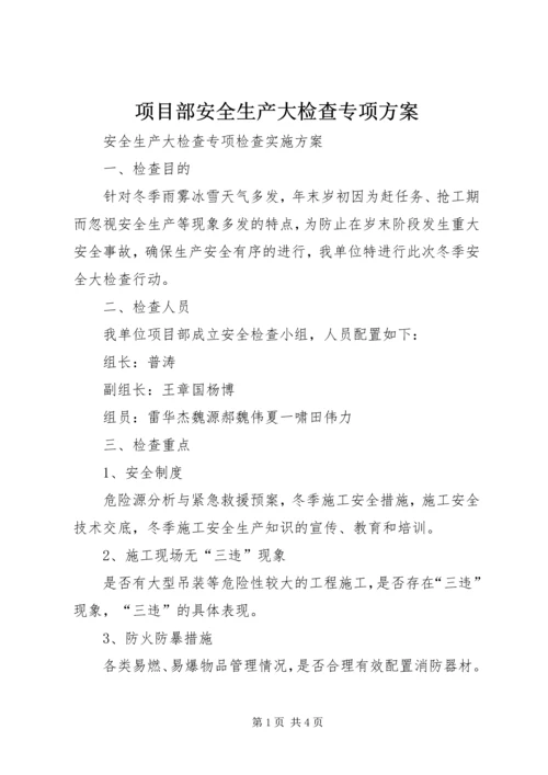 项目部安全生产大检查专项方案_1 (3).docx