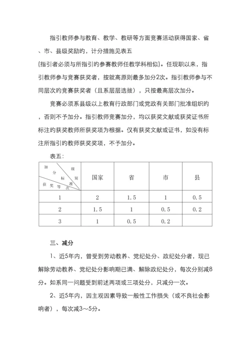 衡阳市中小学教师系列专业技术职务任职资格量化.docx