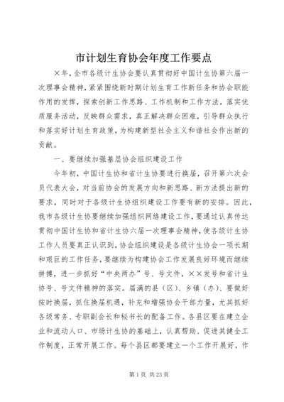 市计划生育协会年度工作要点 (2).docx