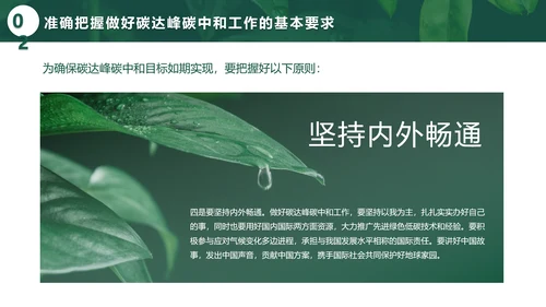 环境保护碳达峰碳中和绿色环保PPT模板