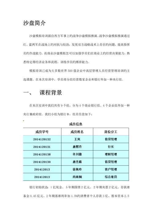 2023年商业银行模拟经营沙盘实验报告.docx