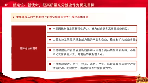 做好新时代新征程就业工作的科学指引党课PPT课件