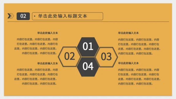 橙色简约实用工作型通用PPT模板