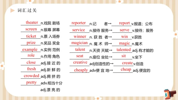 Unit4 What’s the best movie theater单元复习课件【人教（2024秋