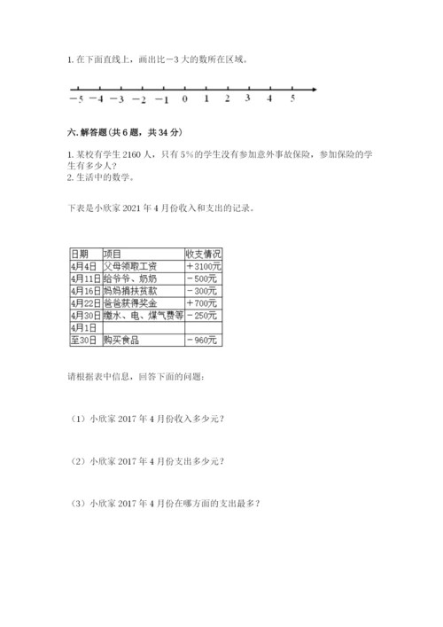 人教版六年级下册数学期末测试卷及参考答案（培优b卷）.docx