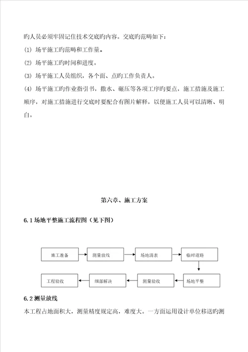 场地平整实施专题方案