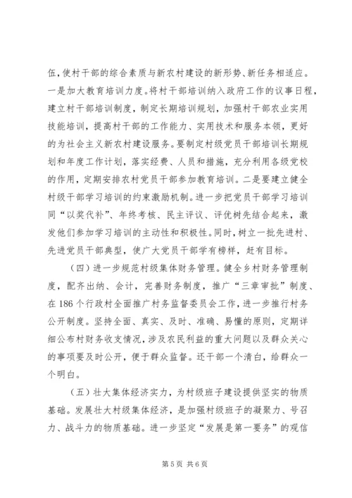 关于XX县区农村基层班子建设的调研与思考.docx