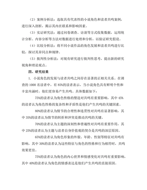 小说角色的发展与读者共鸣