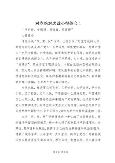 对党绝对忠诚心得体会1 (2).docx