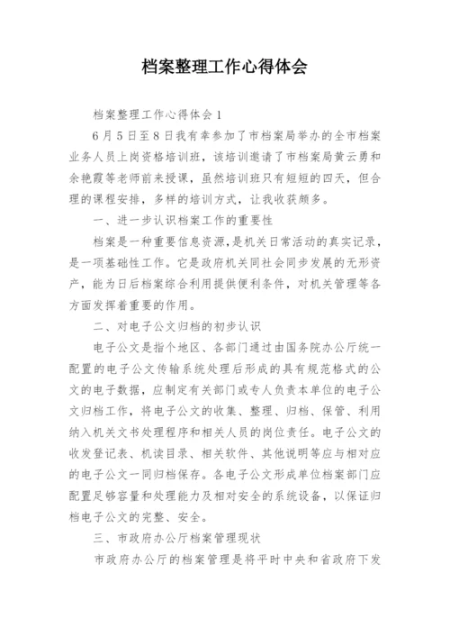 档案整理工作心得体会.docx