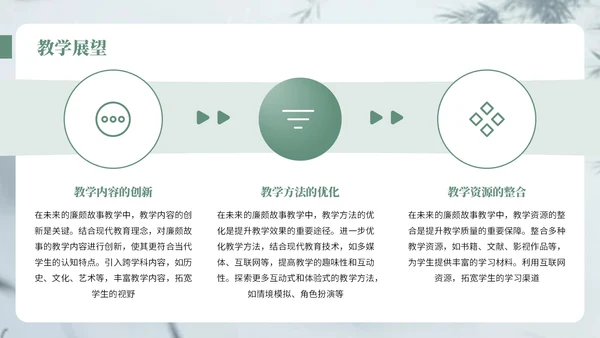 深绿色中国风廉颇生平介绍语文课件PPT