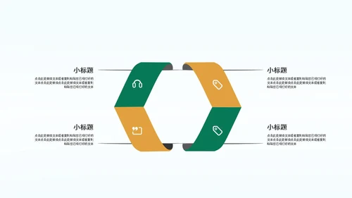 绿色城市扁平风环境保护垃圾分类教育传宣PPT模板