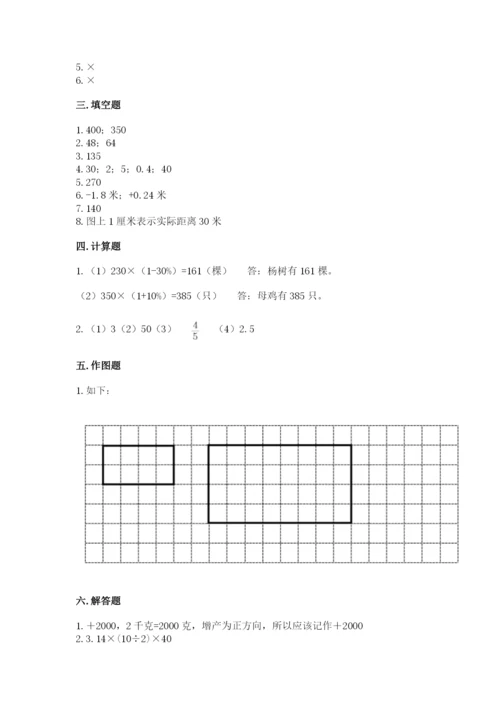 澄海区六年级下册数学期末测试卷及一套完整答案.docx
