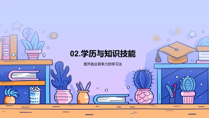 学历转化职业优势讲座PPT模板