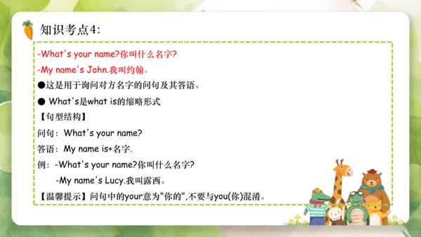 Unit1 Hello（复习课件）-2023-2024学年三年级英语上册期末核心考点集训（人教PEP