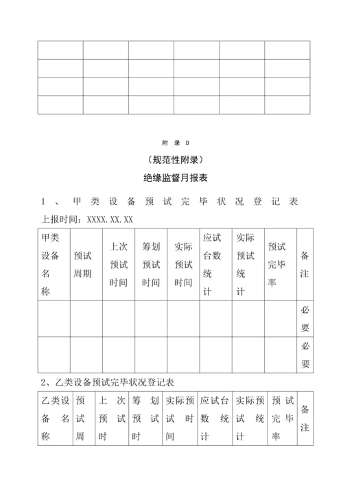 公司绝缘监督管理重点标准.docx