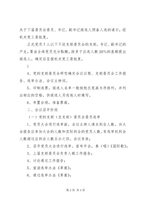 支部党员大会选举支部委员会的程序.docx