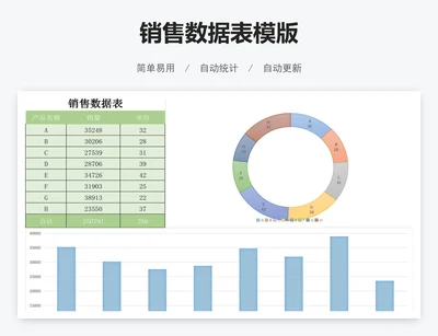 销售数据表模版