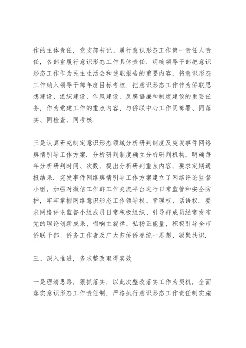 在严格落实意识形态责任制方面存在的问题.docx