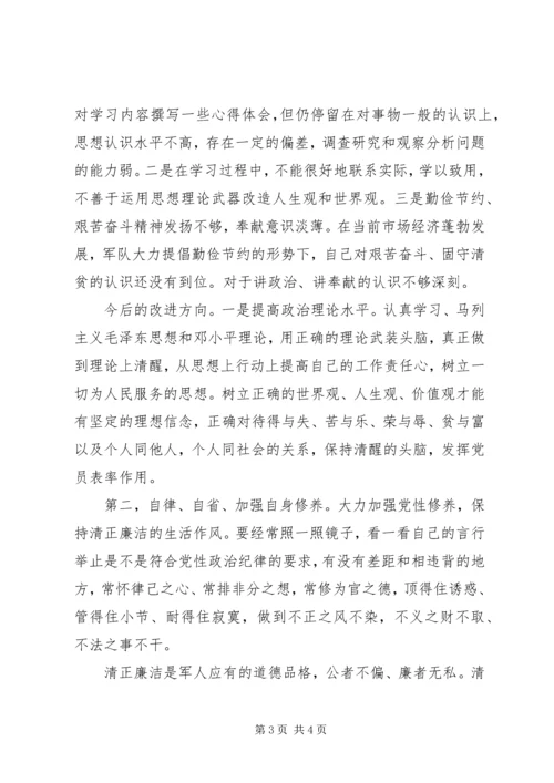 思想汇报：部队人员遵守党的政治纪律情况 (2).docx