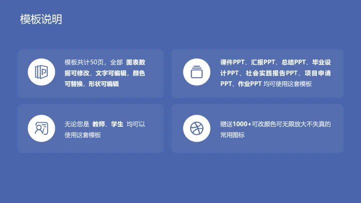 闽江学院课题学术汇报毕业论文答辩通用PPT模板