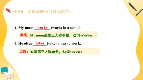 Unit 5 What does he do 复习课件（词组+句型+语法+语音+写作指导）