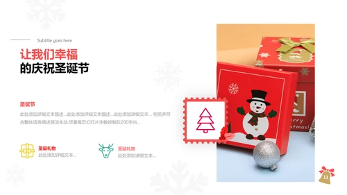 2022圣诞快乐新年节日组织活动宣传PPT