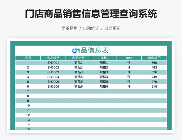 门店商品销售信息管理查询系统