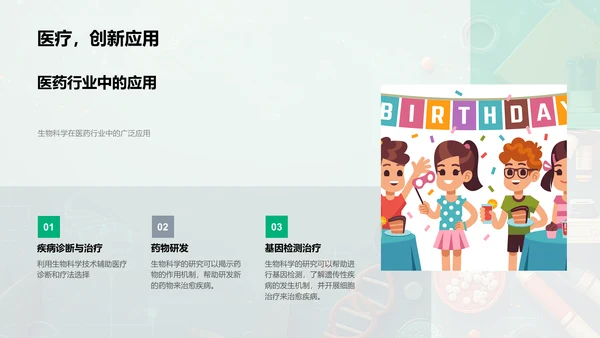 探索生物科学PPT模板