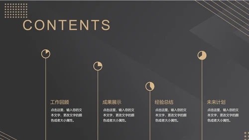 黑色高端商务总结汇报PPT模板
