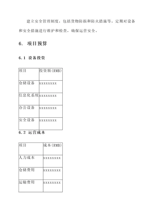 粮油批发基地运营方案