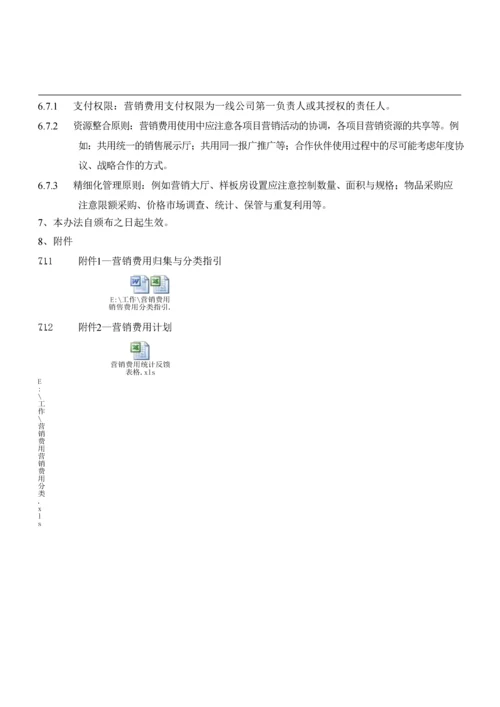 万科集团营销费用管理办法.docx