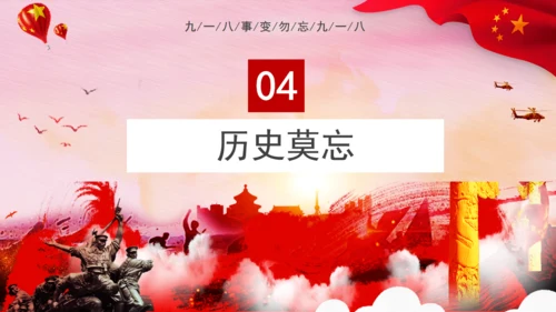 九一八事变勿忘国耻通用PPT模板