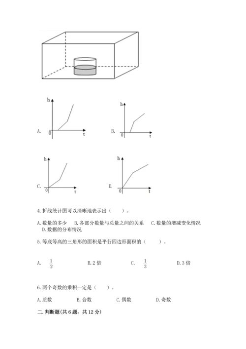 人教版五年级下册数学期末测试卷及完整答案【全优】.docx