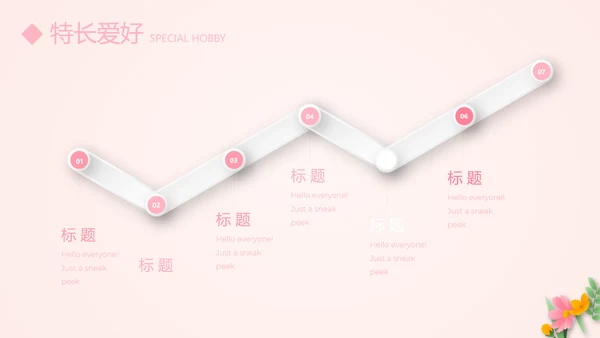 文艺小清新自我介绍个人简历动态PPT模板