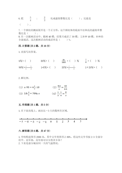 北师大版小学六年级下册数学期末检测试题完美版.docx