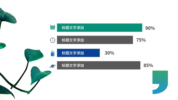 绿色小清新植物教师教学工作汇报PPT模板