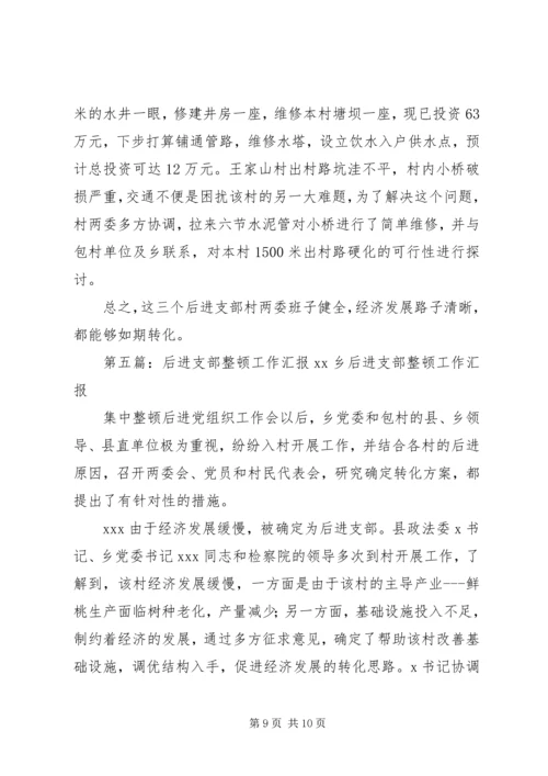 后进支部整顿的情况汇报_1.docx