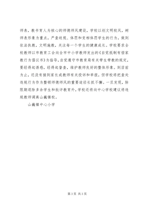 山巍小学开学工作汇报.docx