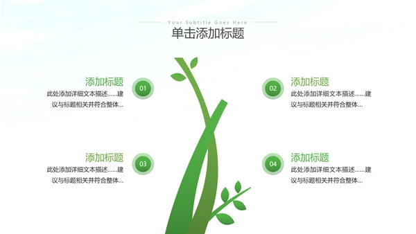 绿色环保生态环境城市绿化工作总结汇报PPT