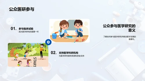 医学探索讲座PPT模板