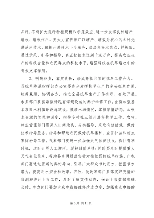 县抗旱春耕生产工作会议上的讲话.docx