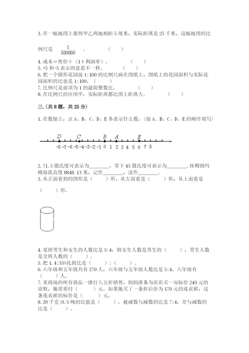 苏教版数学六年级下册试题期末模拟检测卷新版.docx