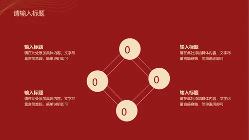 奢华红金汇报PPT模板
