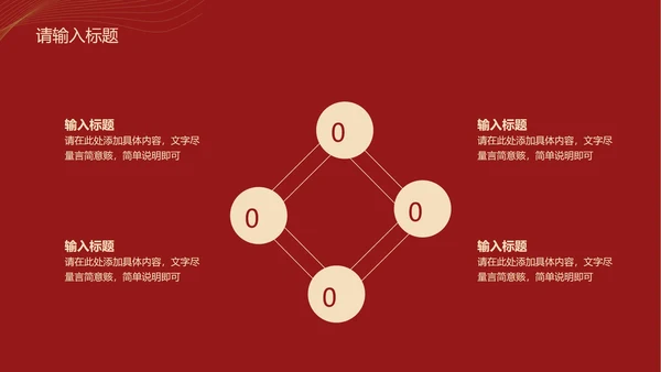 奢华红金汇报PPT模板