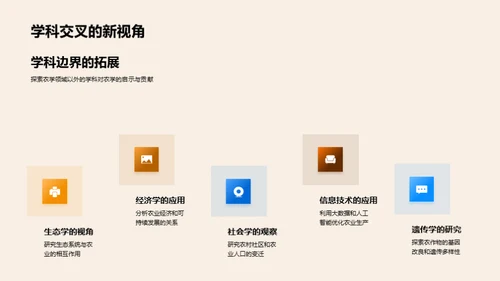 农学进阶：跨学科视角